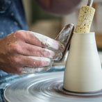 Keith Brymer-Jones at work in his studio 2018